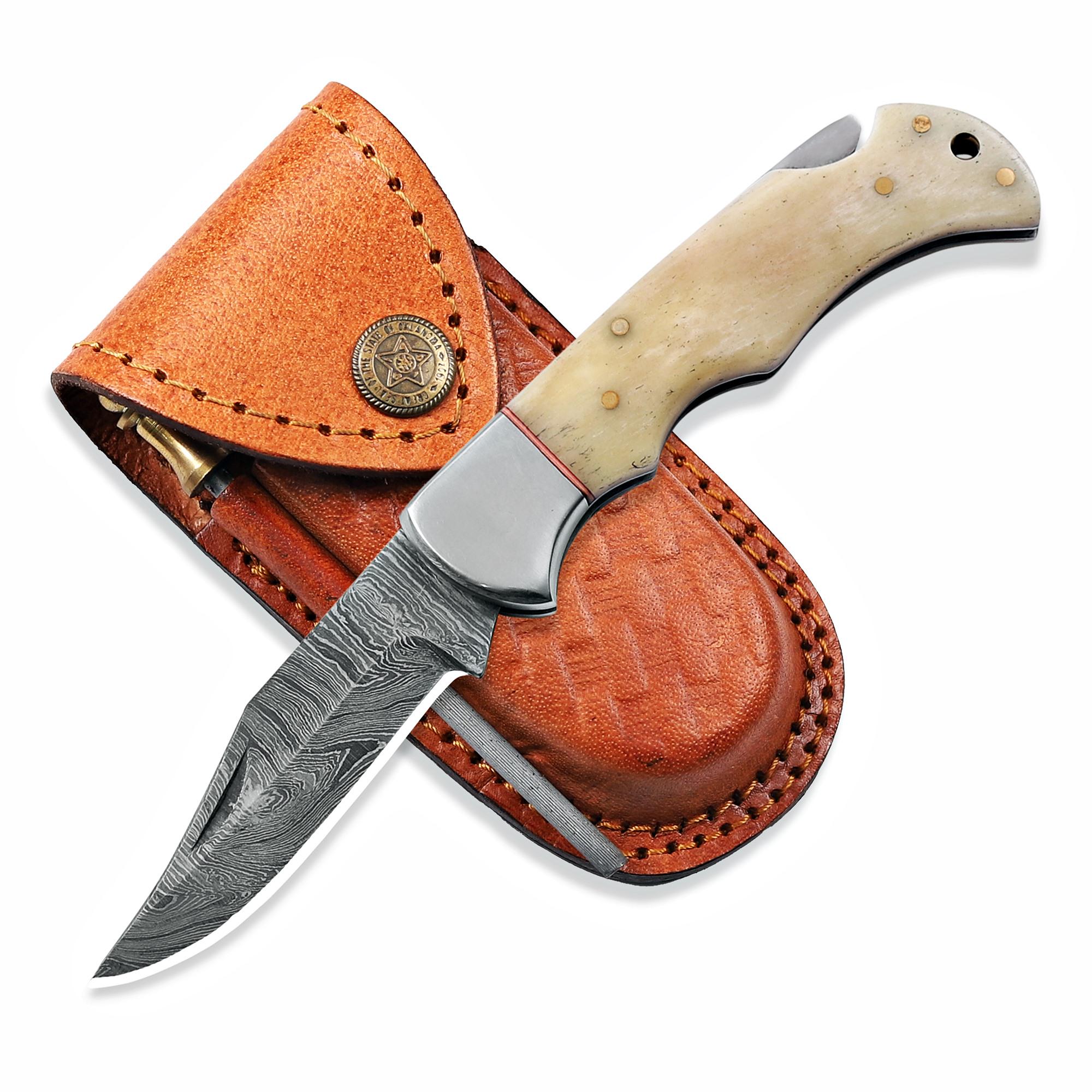 Pocket Knife with Bone Handle thumbnail 2