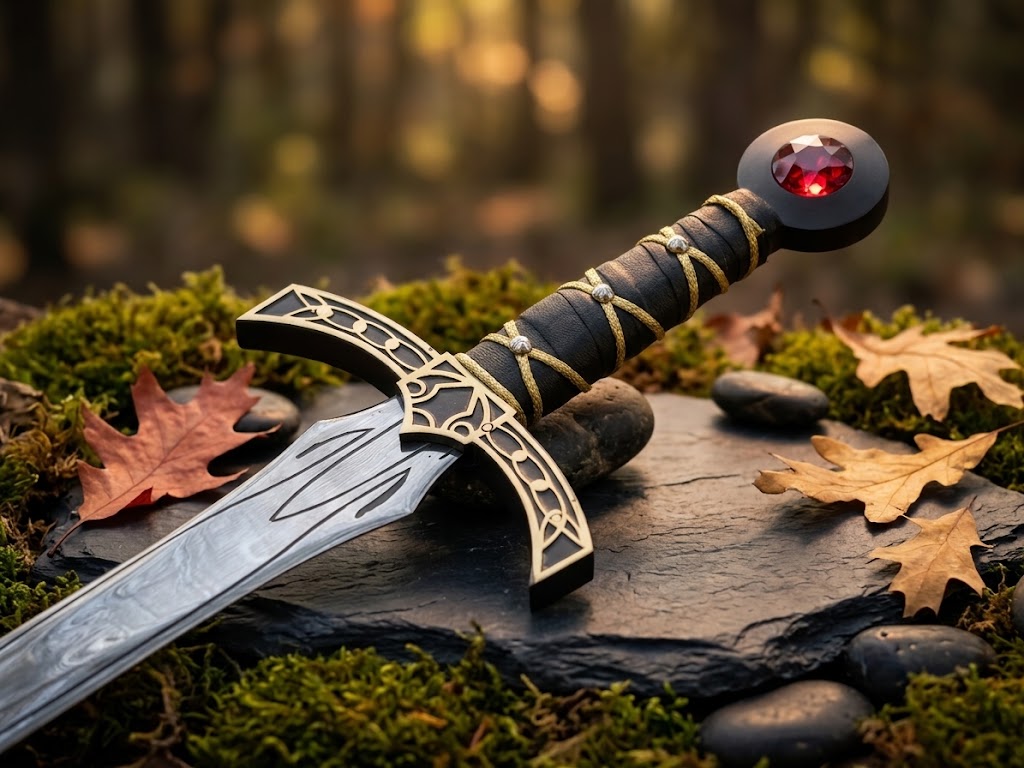 Hand-Forged Goldryn Sword from Throne of Glass thumbnail 7