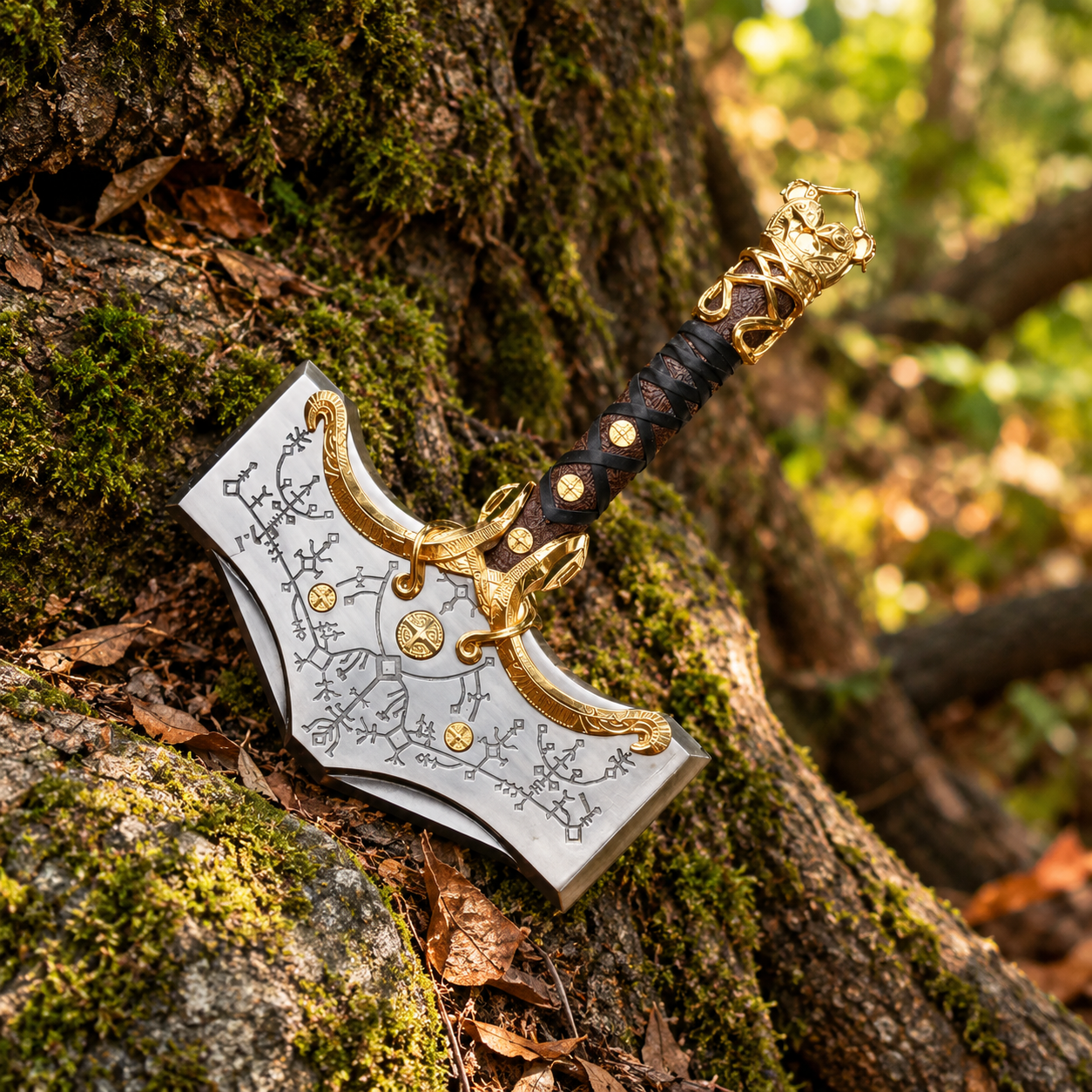 Luxury God of War Thor Hammer Replica thumbnail 3