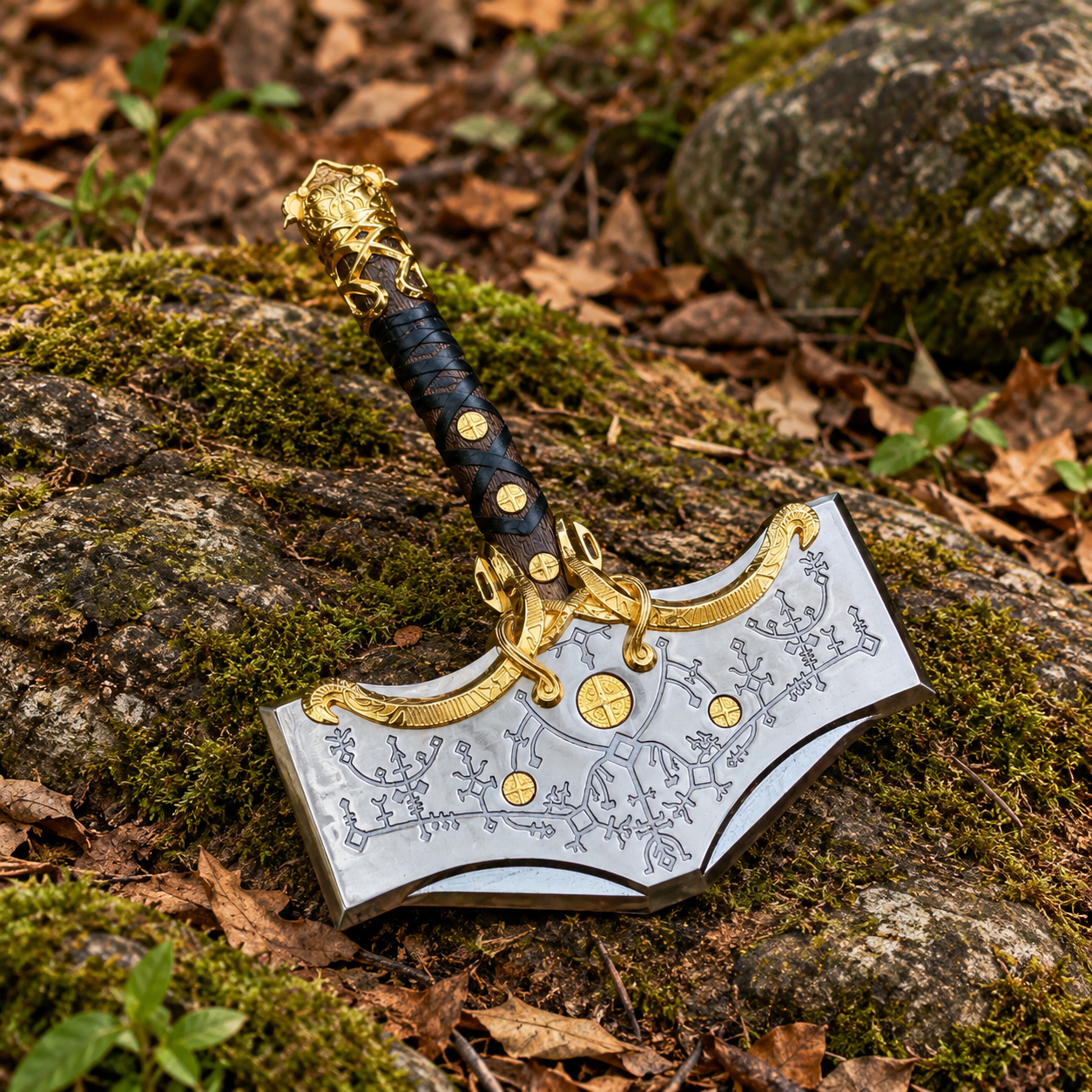 Luxury God of War Thor Hammer Replica thumbnail 5