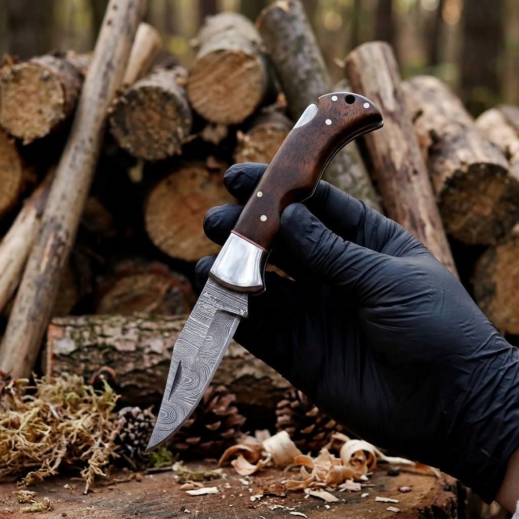 Pocket Knife with Walnut Wood Handle thumbnail 4