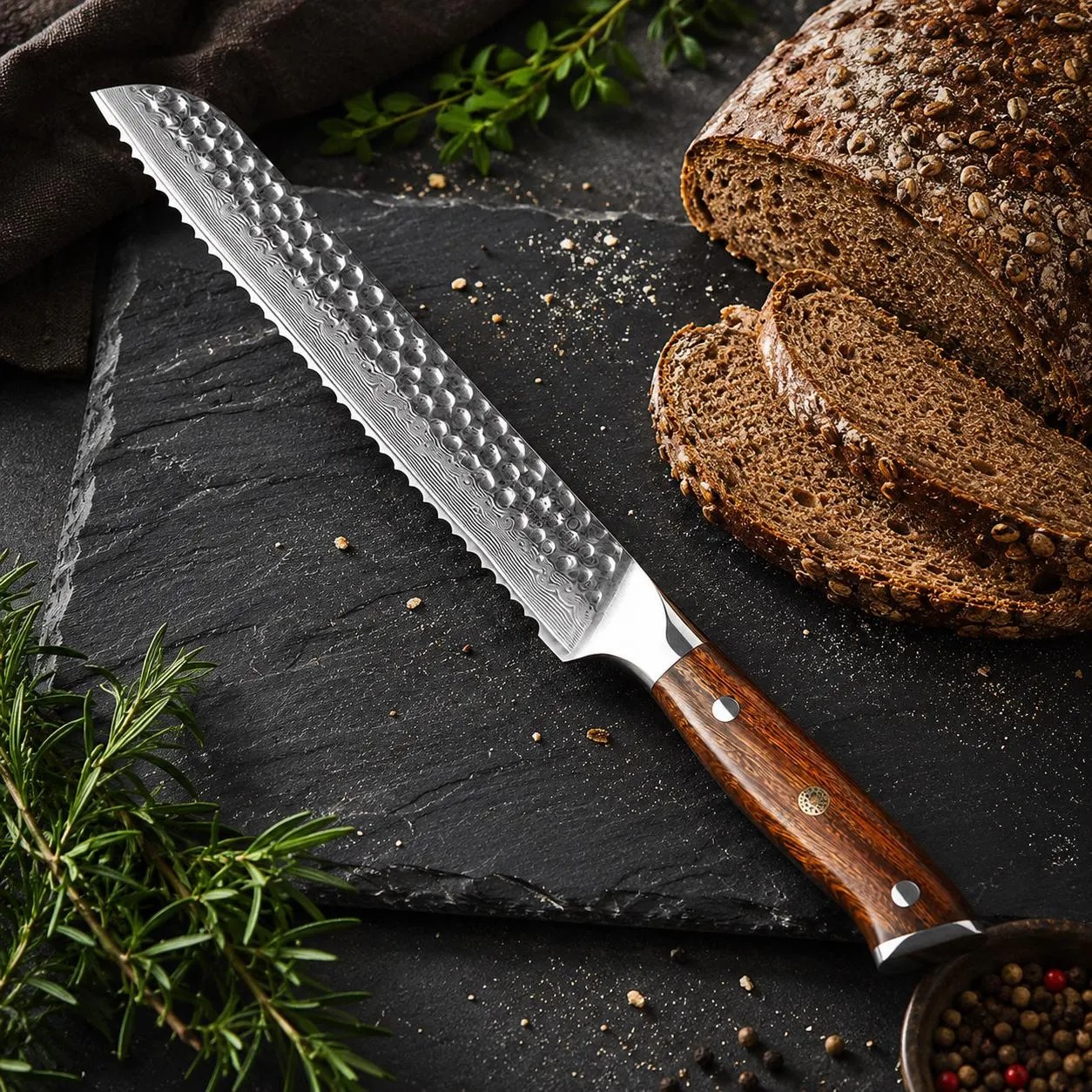 Chef Knives With Desert Iron Wood Handles thumbnail 5