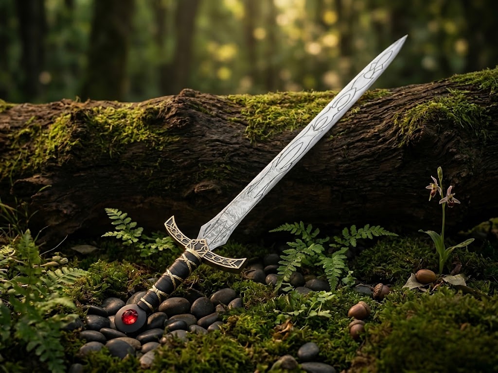 Hand-Forged Goldryn Sword from Throne of Glass thumbnail 5