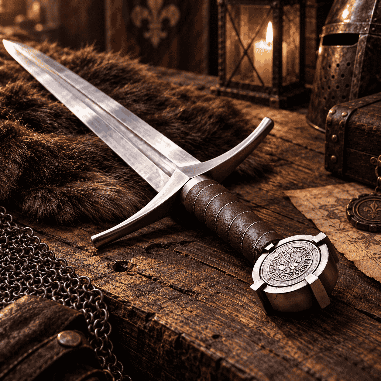 Custom Engraved Knights Templar Sword (Stainless Steel) thumbnail 5