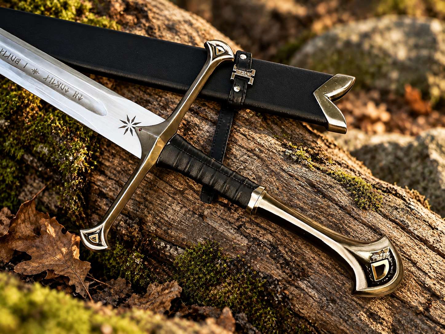 Handcrafted Fantasy Longsword thumbnail 9