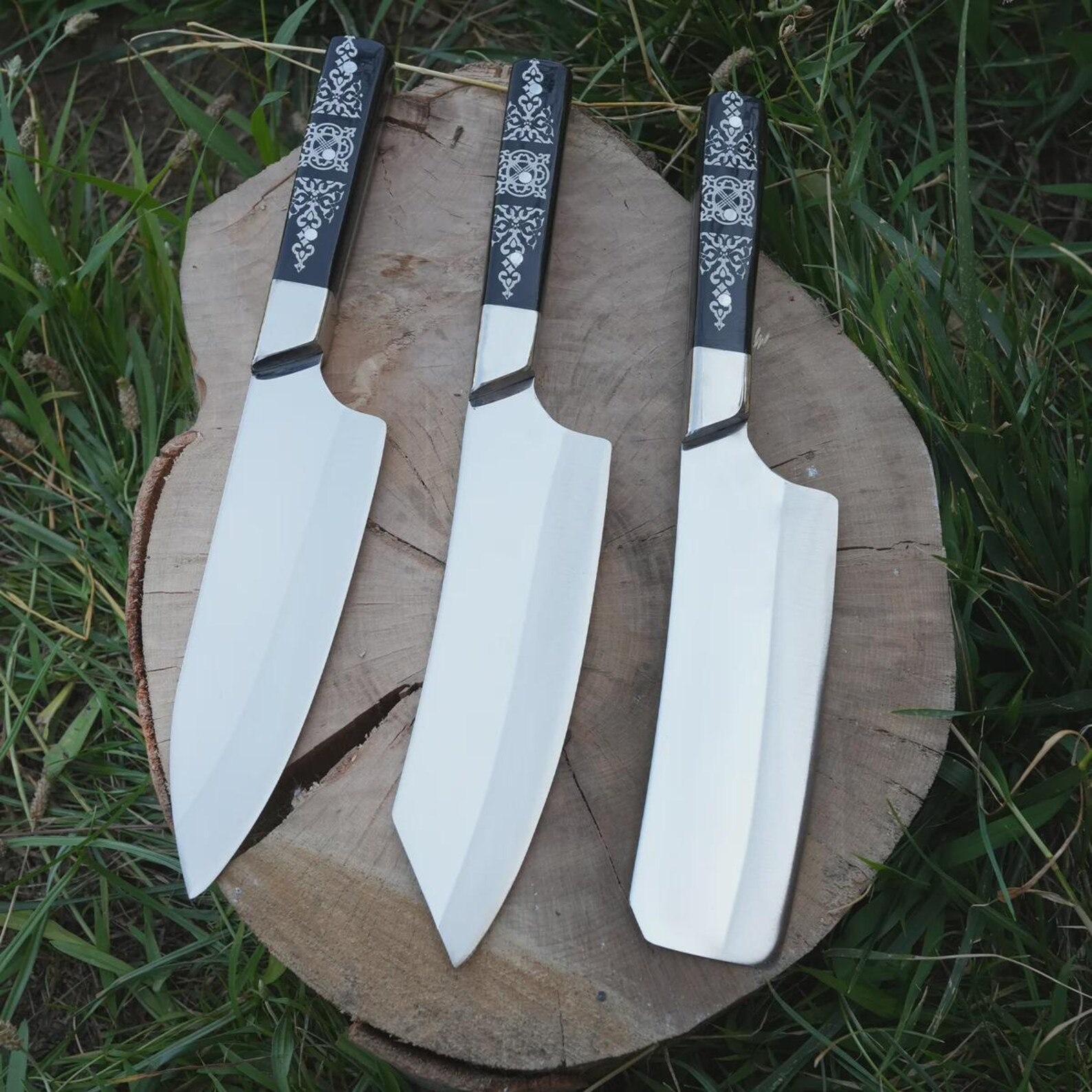 Handmade German Steel Chef Knife Set
