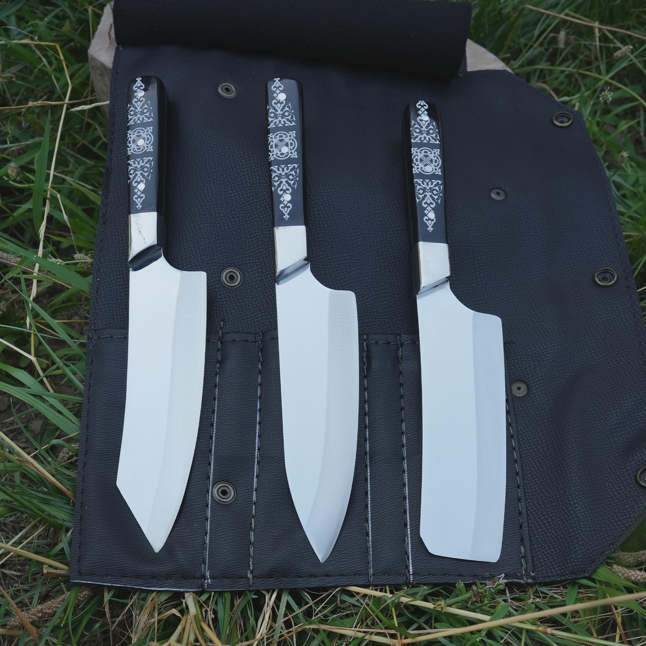 Handmade German Steel Chef Knife Set thumbnail 4