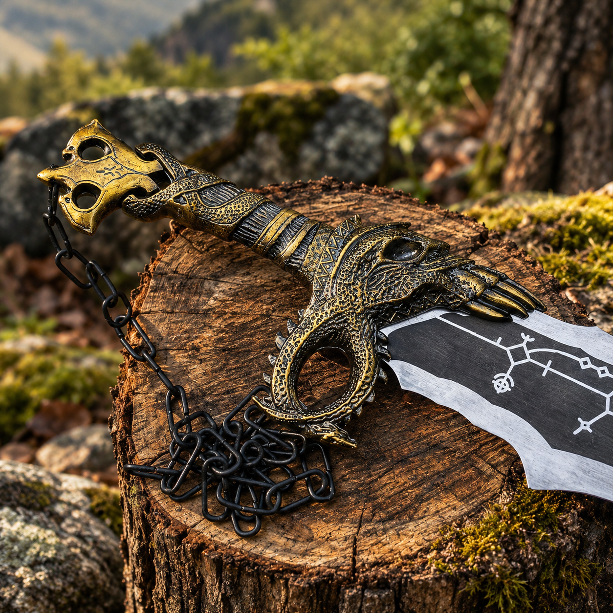 Twin Swords with Chain thumbnail 7