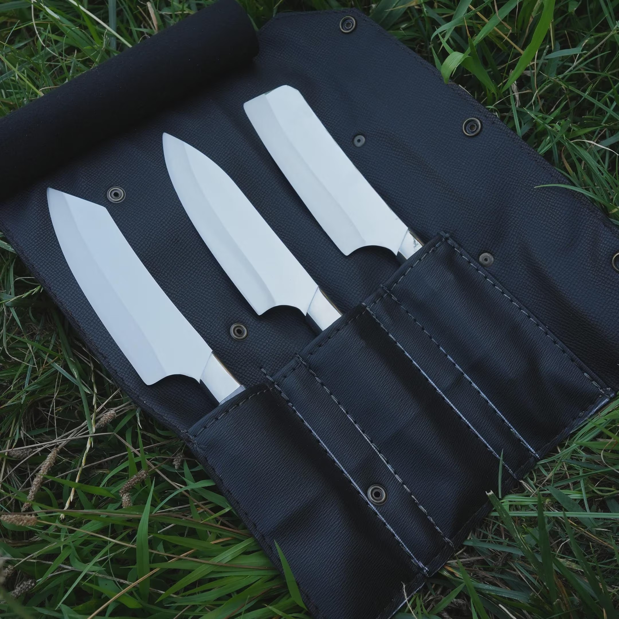Handmade German Steel Chef Knife Set thumbnail 5