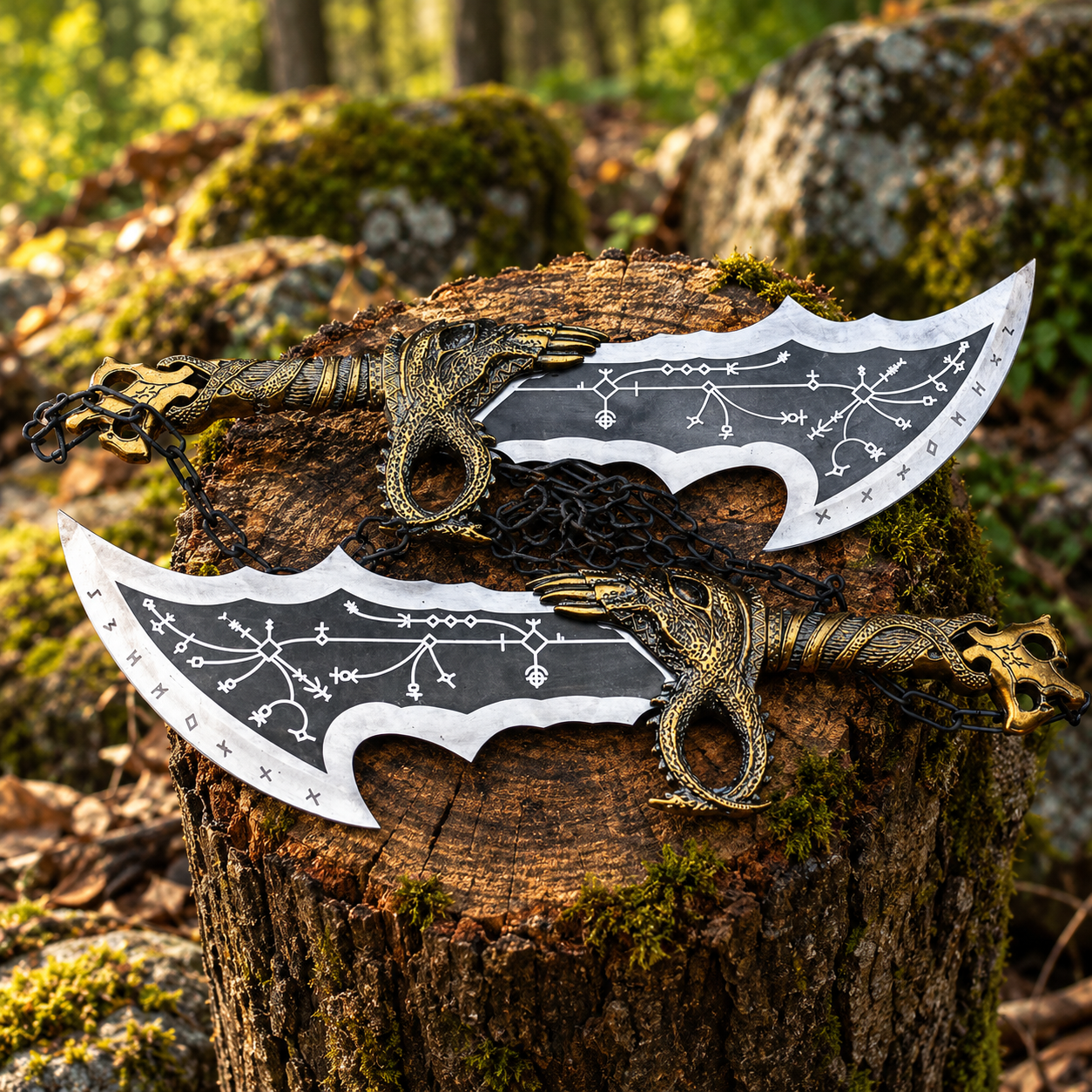 Twin Swords with Chain thumbnail 5
