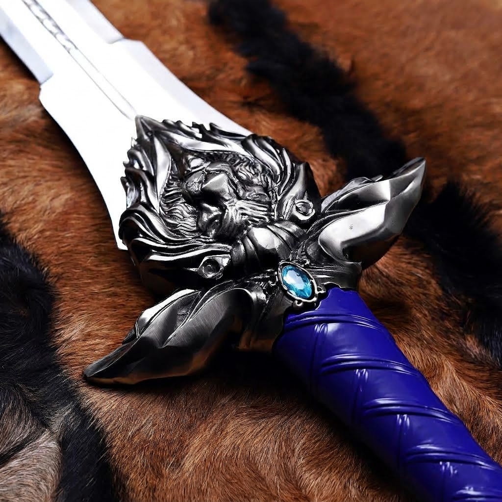 Fantasy Lion Head Display Sword (Blue) thumbnail 4