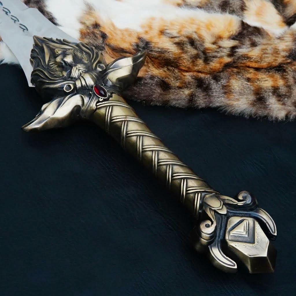 Fantasy Lion Head Display Sword thumbnail 5